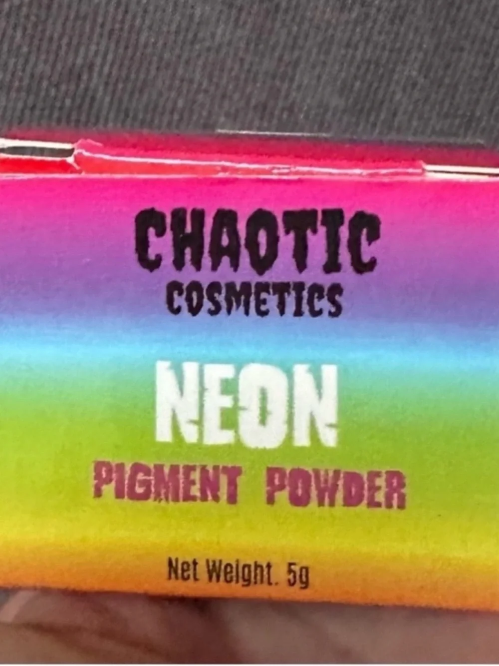 Neon purple Chaotic cosmetics pigment powder